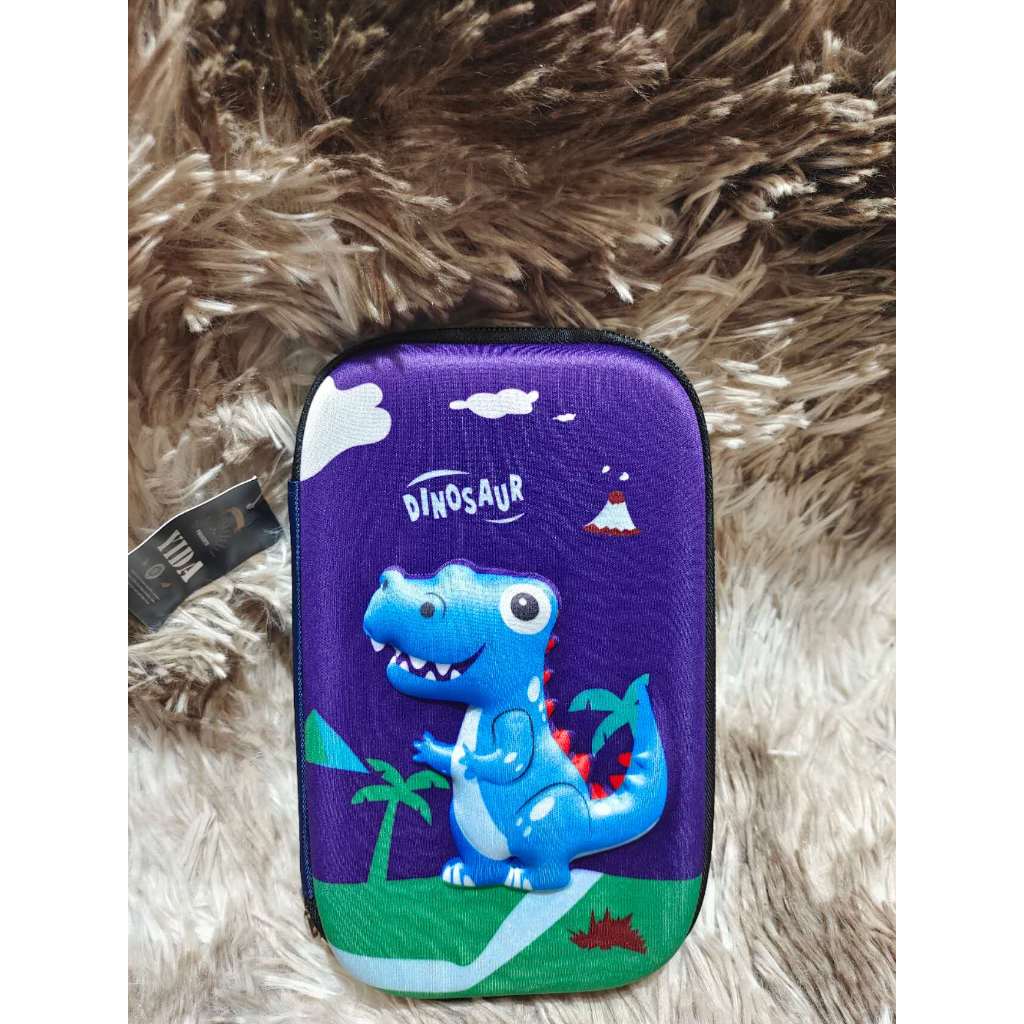 Estojo 3D Grande Com Divisórias Estojo Escolar Unicórnio Dinossauro Game Candy Material Escolar