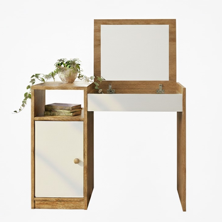 QUEIMA DE ESTOQUE!!! Penteadeira Compacta com Espelho Interno Dulce - Cores em Oferta na Shopee