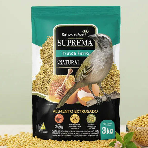 Ração Para Trinca Ferro Suprema Natural Reino das Aves 3 kg em Oferta na Shopee