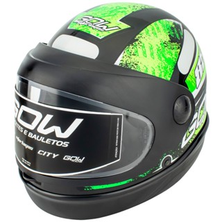 Capacete Interlagos Open Viseira Automática Inmetro Gow em Oferta na Shopee