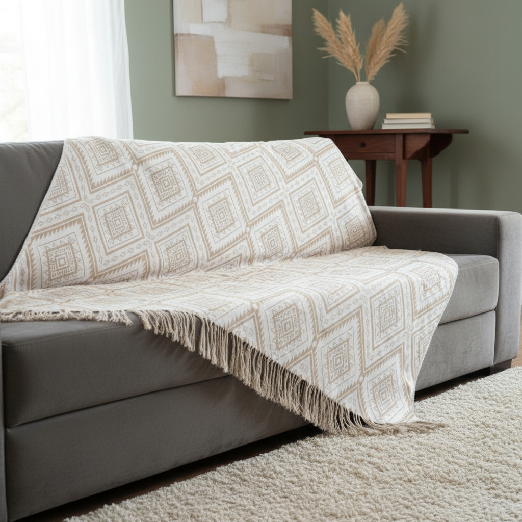 Manta Para Sofá Grande 4,00 X 1,40 Metros Decorativa E Capa Protetora