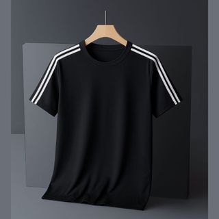 Camiseta Camisa  Academia Masculina de Dry-Fitness Slim Fit Para Treino Caminhada Corrida tecido leve