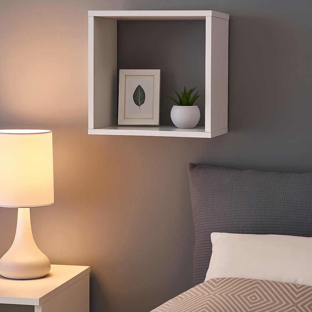 Nicho Suporte Prateleira 30x30x20 Estante Colmeia Decorativo Suspenso Parede Organizador Multiuso