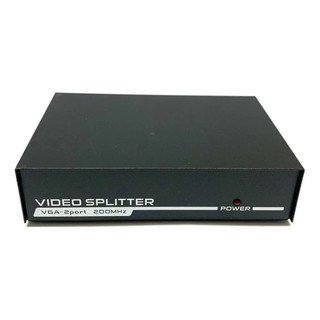 Distribuidor De Sinal Splitter Vga 1 Entrada 2 Saídas