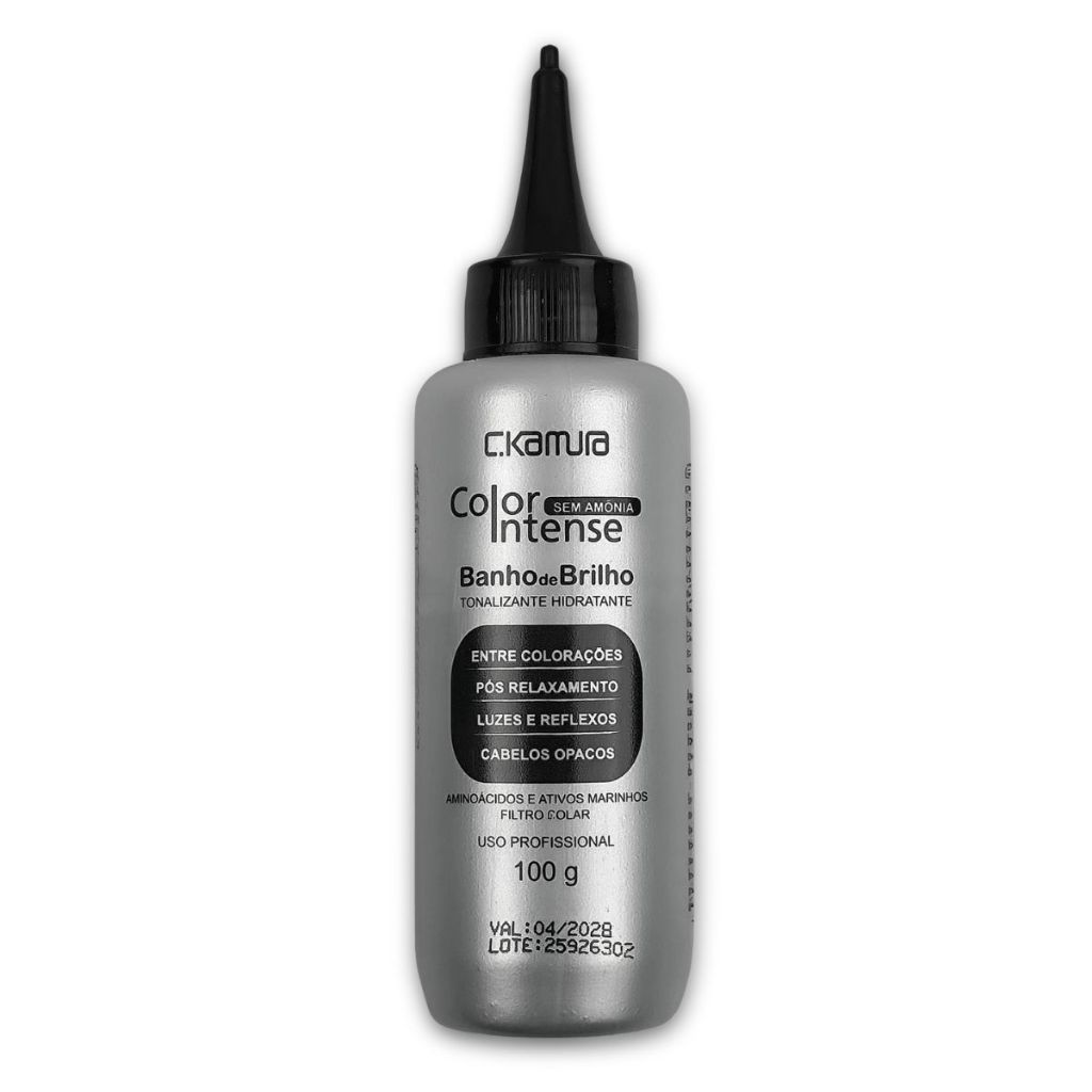 Tonalizante C Kamura Color Intense Cinza Sem Amônia 100g - Cinza