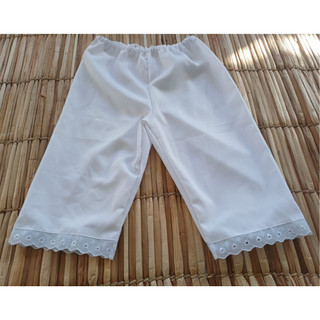 ROUPA RELIGIOSA CALÇOLU DE UMBANDA E CANDOMBLÉ BRANCO ROUPA DE RAÇÃO TECIDO OXFORD