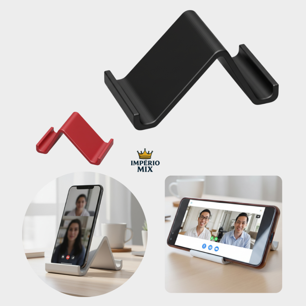 Suporte de Celular Mesa Vertical & Horizontal – Minimalista