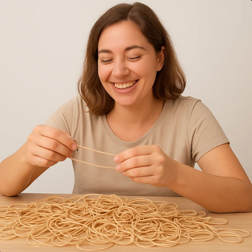 Elástico de Dinheiro 1kg Nº18 Premier 1200 Un Borracha Látex Resistente Escritório Papelaria