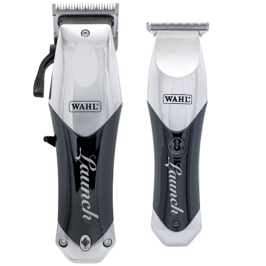 Kit Wahl Launch Clipper e Trimmer Profissional Sem Fio Bivolt 6000 RPM Corte e Acabamento