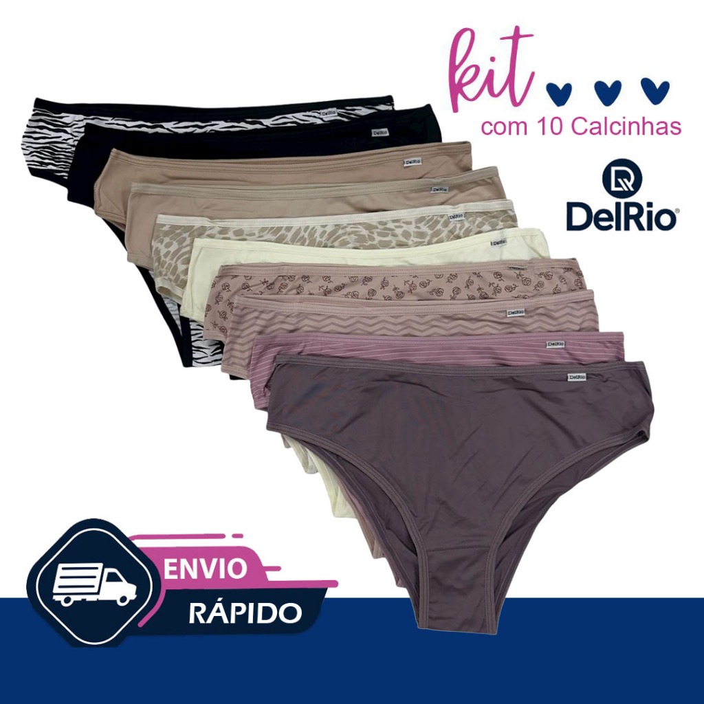 Kit 10 Calcinhas Del Rio: Onde Comprar | BuscaProdutos
