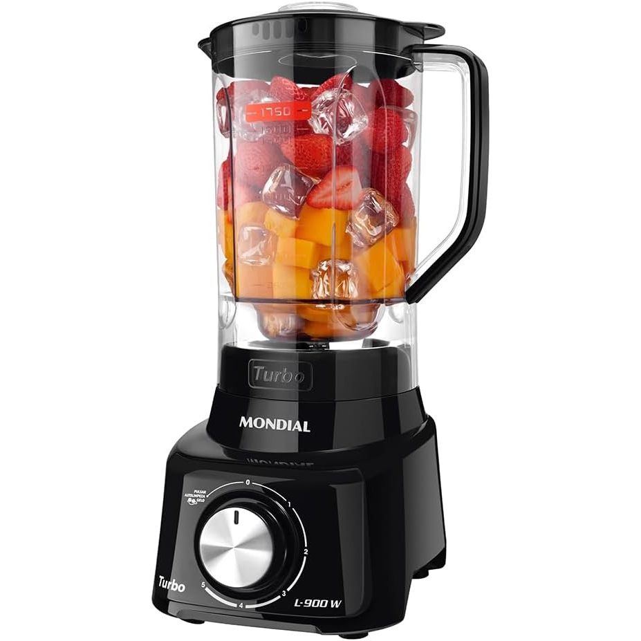 Liquidificador Turbo Full, Mondial 900W L-900