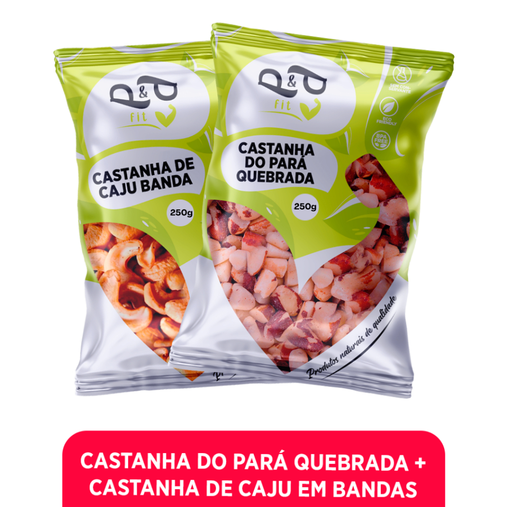 Castanha do Pará + Castanha de Caju Torrada Quebrada/Pedaço  - P&P em Oferta na Shopee
