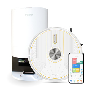 Robô Aspirador Ropo Glass 5 Pro Autolimpante com Esterilização UV 110V em Oferta na Shopee