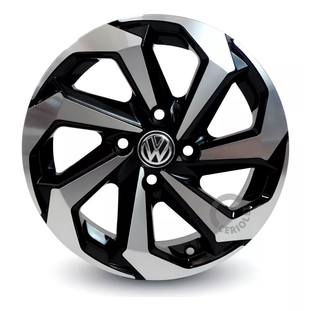 1 Roda Tarantula Aro 14 4x100 Volkswagen Voyage Gol Up Bicos de Brinde Preto Diamantado K71
