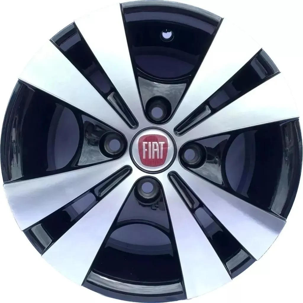 Kit 4 Rodas Aro 14 4x98 Trevo Fiat Palio Uno Siena Fiorino Bicos de Brinde Envio Imediato R39