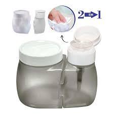 1 Dosador Acetona com Porta Algodão na cor CINZA em Oferta na Shopee