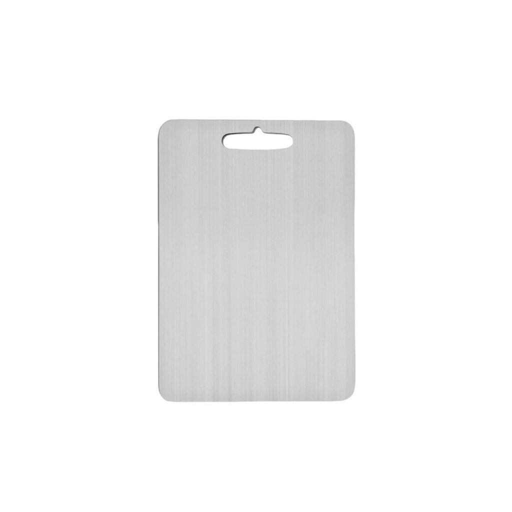 Tabua de Carne Corte Cozinha Profissional Aço Inox 29x20cm