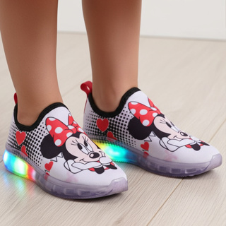 Tênis LED Infantil Minnie – Calce Fácil, Confortável e Super Brilhante! em Oferta na Shopee