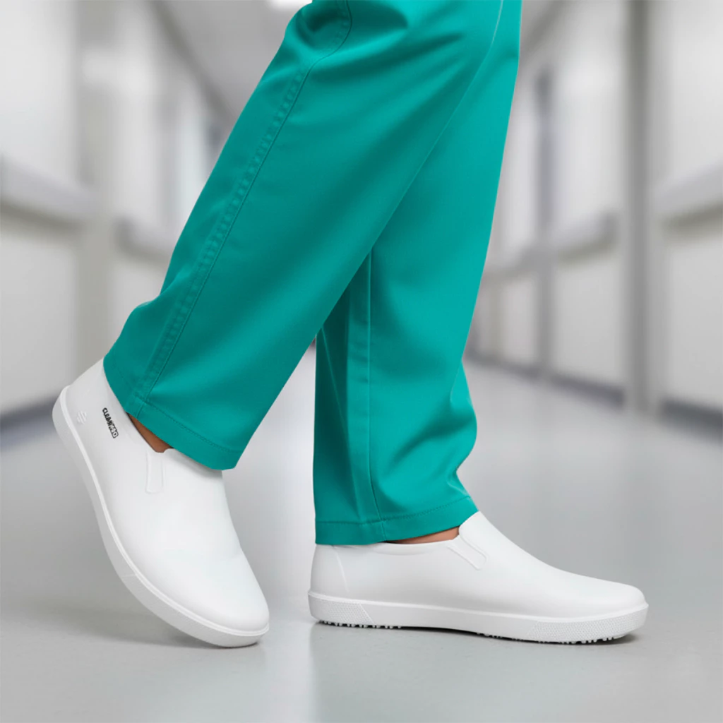 Calçado de Segurança Hospital Antiderrapante Cozinha Supermercado Profissional Trabalho Impermeável — imagem 1