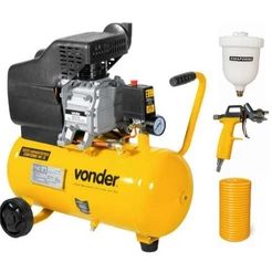Motocompressor 21,6L Vonder MCV216 + Kit Pintura Chiaperini Amarelo 127V ou 220V
