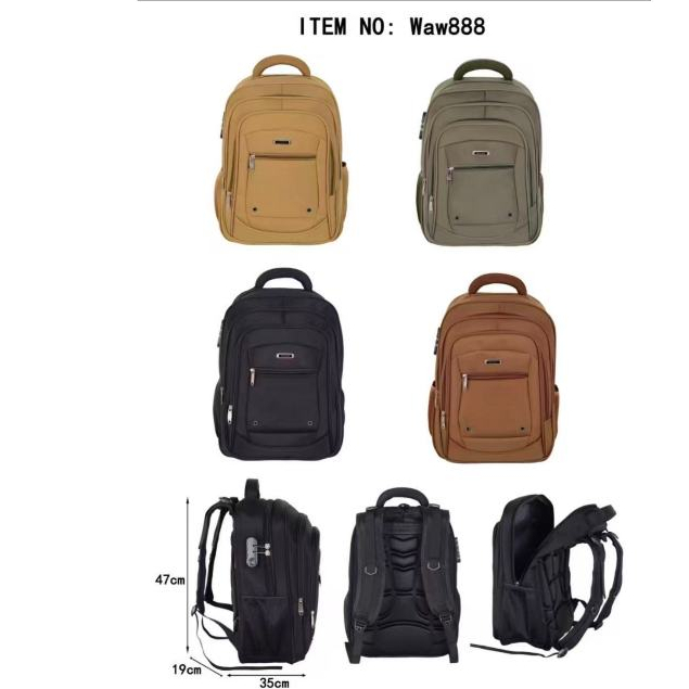 Mochila Reforçada Masculina Faculdade Impermeável Resistente Grande Trabalho Escolar waw888