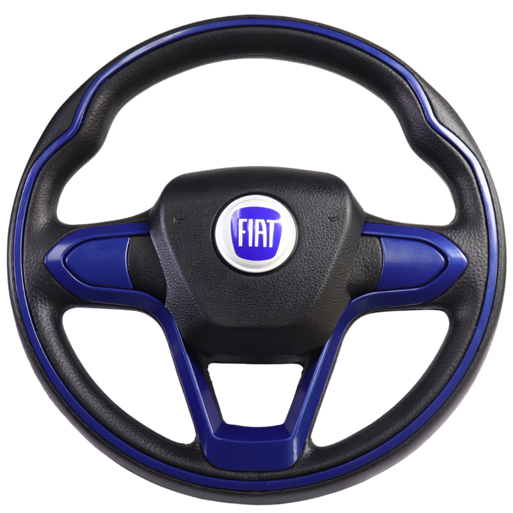 Volante Esportivo Golf BMW Fiat Azul Palio Uno Siena Strada Fiorino em Oferta na Shopee