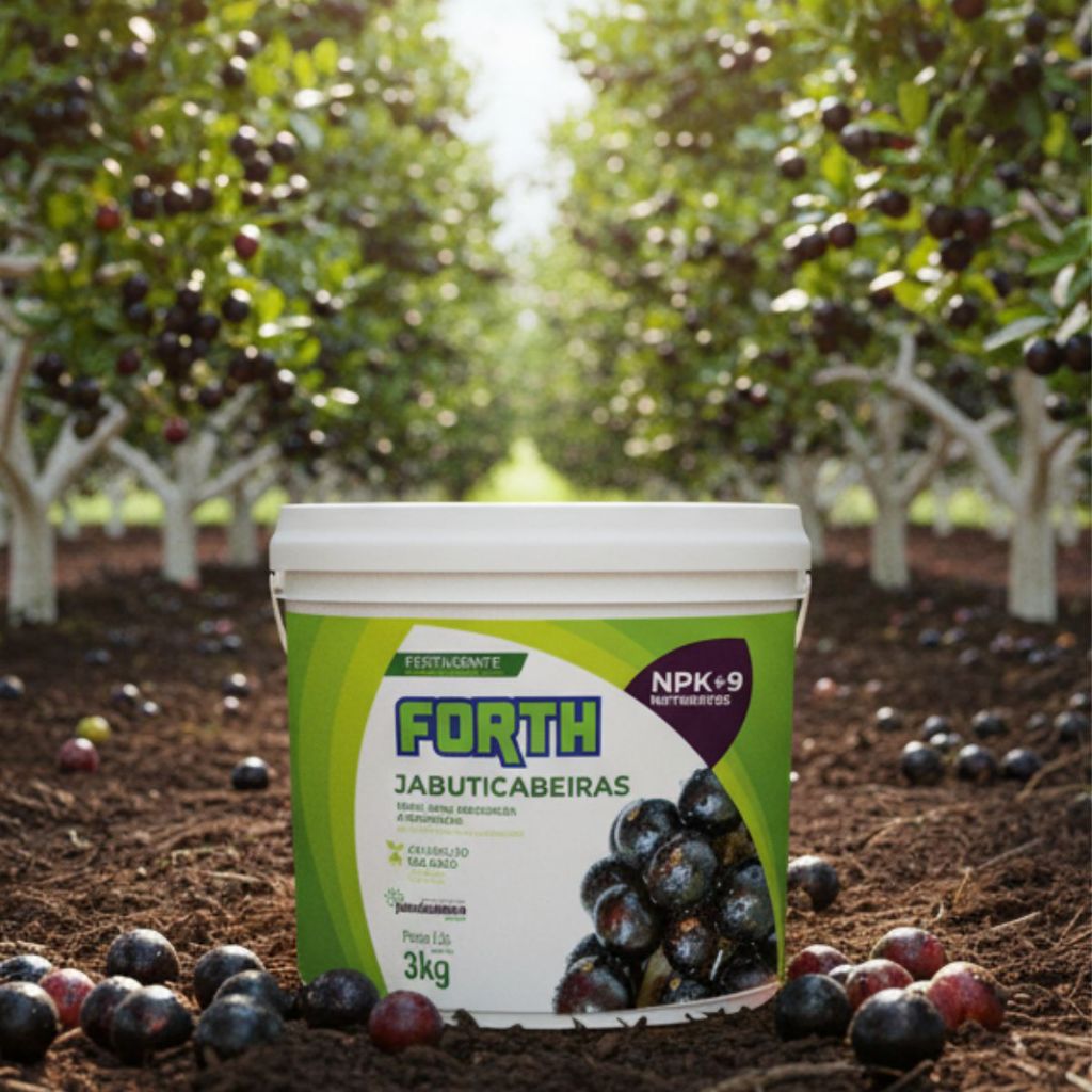 Adubo Fertilizante Forth Jabuticabeiras Balde 3kg Produção de frutos muito mais doces e saborosos!!