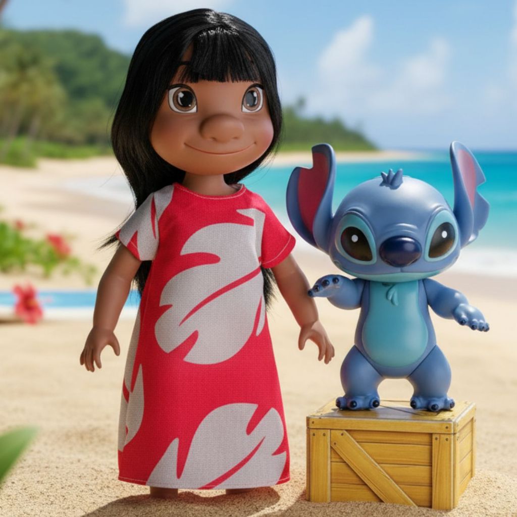 Boneca Lilo & Stitch Cotiplás presente infantil de amizade e aventura. Diversão mágica para crianças
