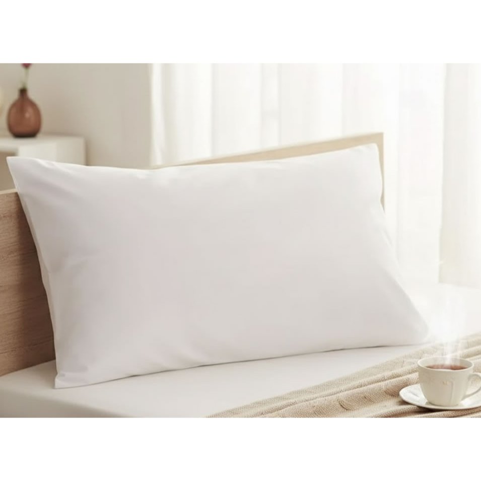 Kit com Capas Protetora de Travesseiro Branca Repelente à Água em Oferta na Shopee