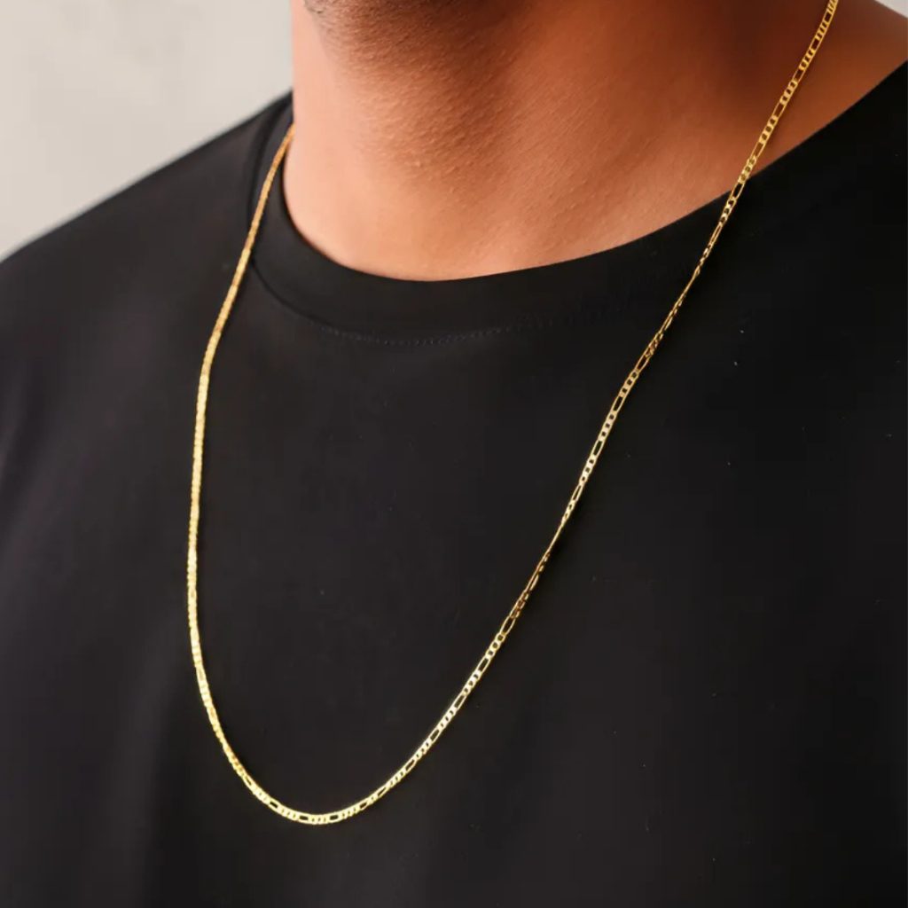 Colar Corrente Fininha 3x1 Aço Inox Cirúrgico Dourado em Oferta na Shopee