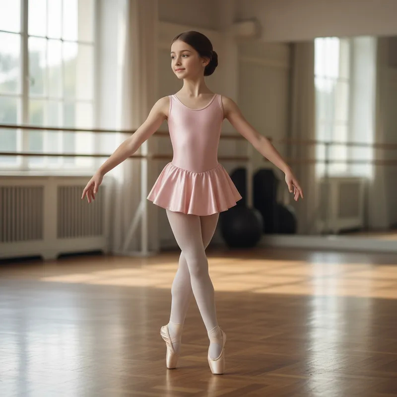 Collant Ballet Body Regata Rosa Com Brilho Saia Embutida - Roupa Balé Infantil