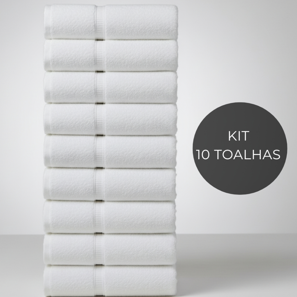 Kit 10 Toalhas Brancas Rosto Salão Beleza Manicure Pedicure Algodão Uso Profissional Resistente Lavagem Lavabo em Oferta na Shopee