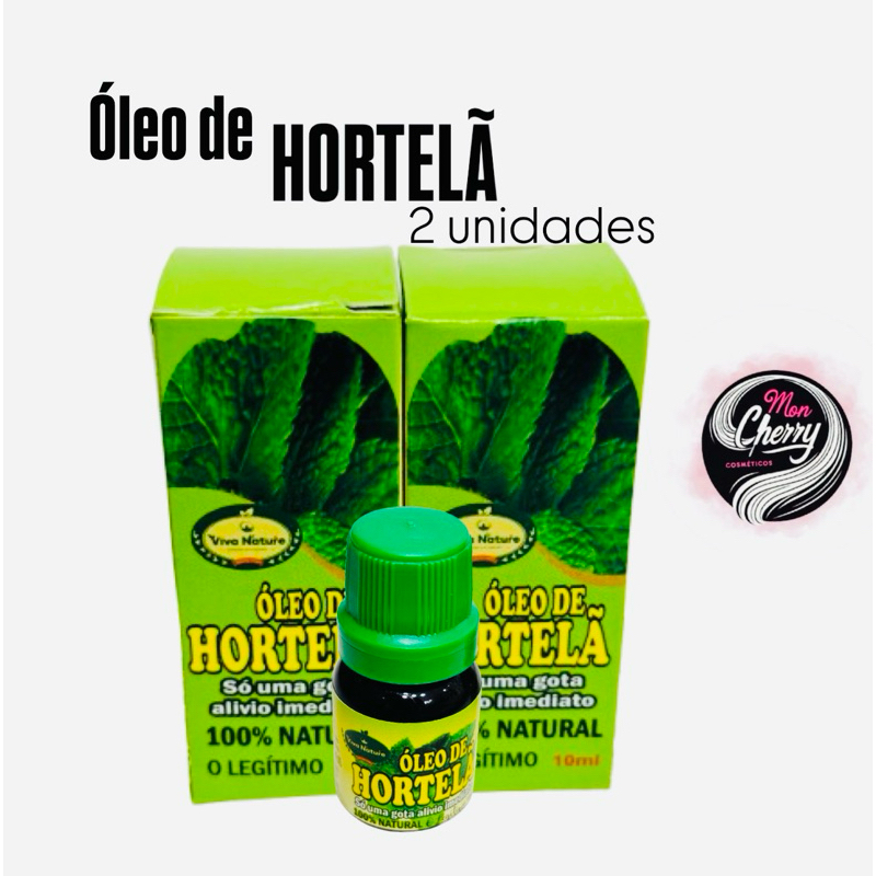 KIT 02 ÓLEO ESSENCIAL HORTELÃ 10ml. em Oferta na Shopee
