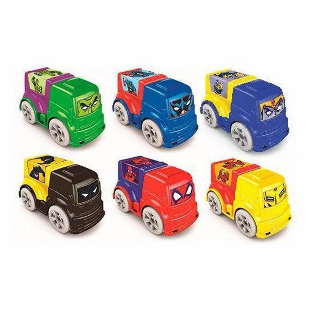 Mini veiculos pull back  Homem Aranha Homem de Ferro Hulk Criança Menino