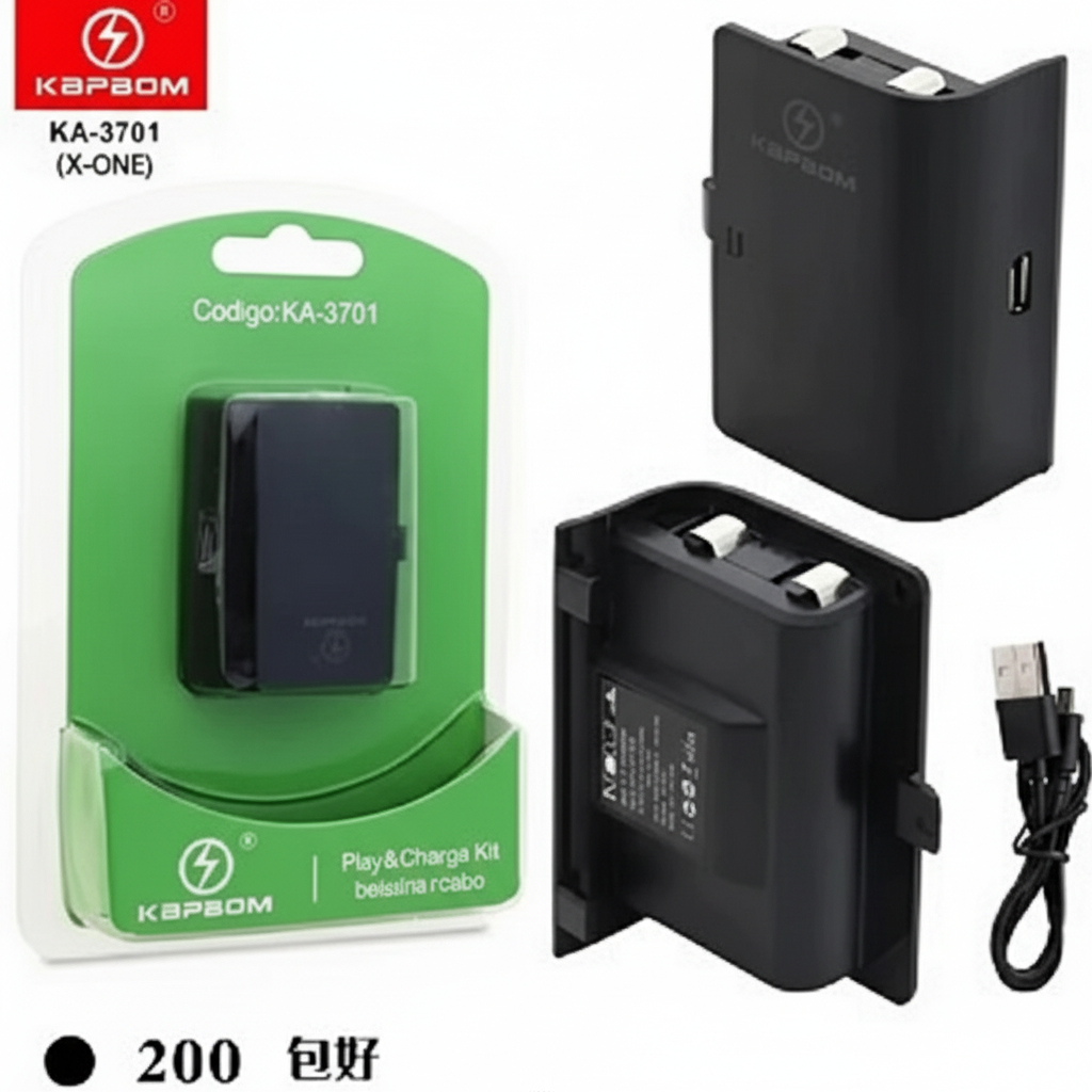 Bateria recarregável p/ Controle Xbox + Cabo (Play and Charge Kit) KAPBOM KA-3701