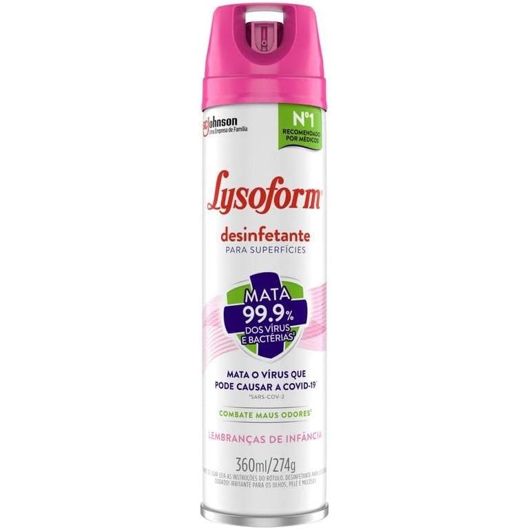 Desinfetante Lysoform Aerosol Lembrança De infância