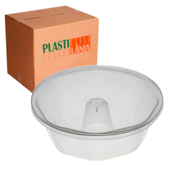 Forma Pudim Forneável com Tampa 120ml Plastilania 300 Unid.