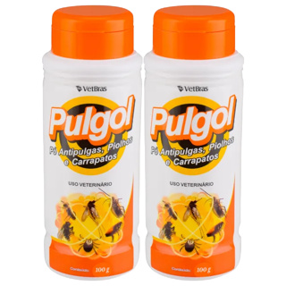 Talco Antipulgas Piolhos e Carrapatos Pulgol 100g Proteção para Cães e Gatos Anti Carrapatos Eficaz em Oferta na Shopee