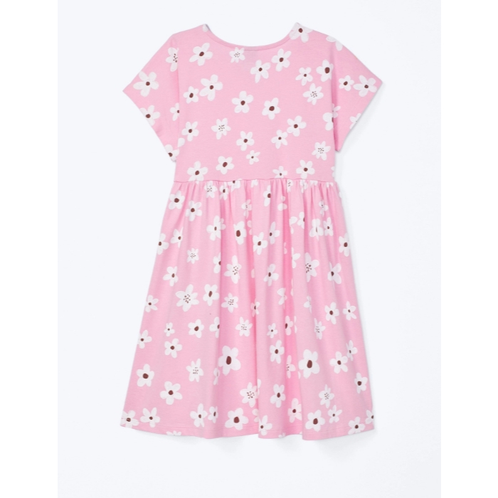Vestido curto infantil estampado rosa - Hering