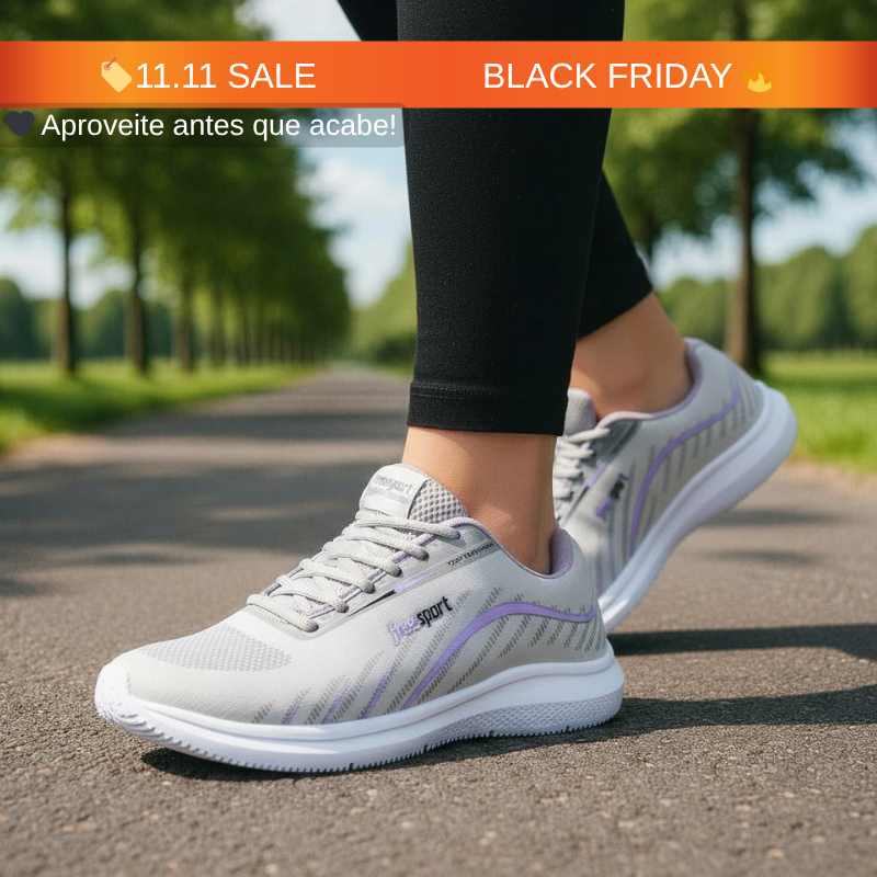 Tênis Casual Feminino Leve Confortável Estilo Esportivo Para Caminhada Corrida Academia Dia a Dia