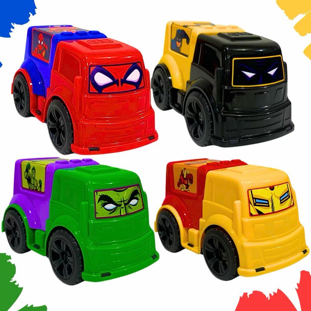 Mini veiculos pull back  Homem Aranha Homem de Ferro Hulk Criança Menino em Oferta na Shopee