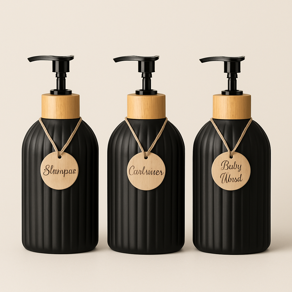 Frasco Shampoo Condicionador Sabonete 500ML Organização Banheiro Luxo em Oferta na Shopee