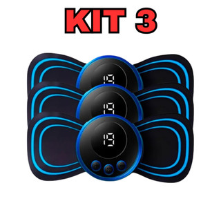 Kit 3 Mini Massageador Elétrico de Estimulação Muscular – Relaxamento e Alívio Instantâneo! Leve 1, 2 ou 3
