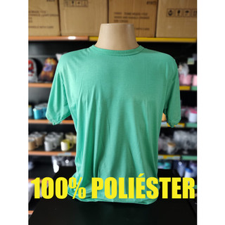 Camisa Verde Jade Malha 100% Poliéster Sublimação Adulto e Infantil LISA SEM ESTAMPA