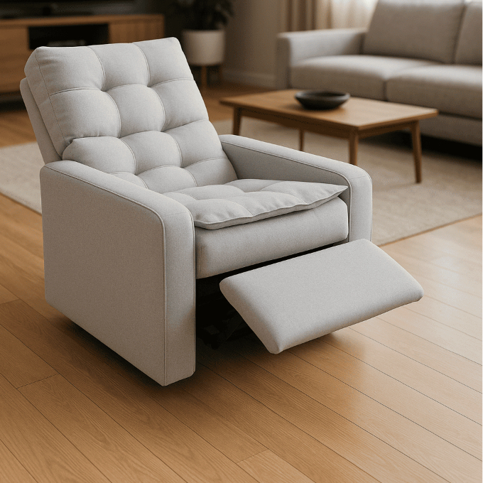 LINHO - Poltrona Reclinável do Papai para Sala Quarto Leitura com 3 Posições Sentar Descansar Deitar em Oferta na Shopee