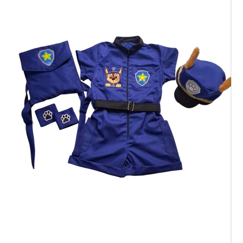 fantasia chese patrulha canina azul infantil - roupa festa em Oferta na Shopee