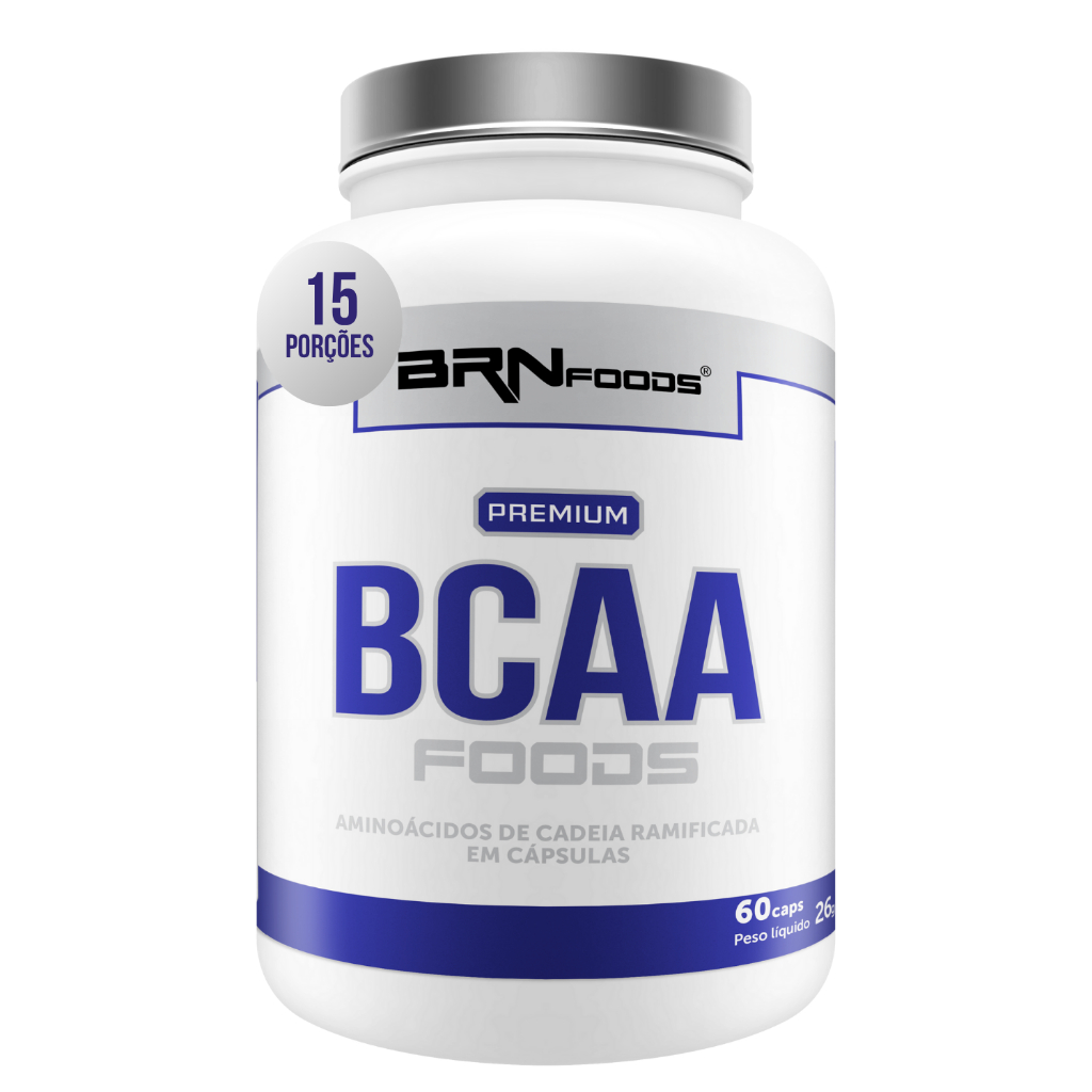 Premium BCAA | 60 Cápsulas - BRN Foods em Oferta na Shopee