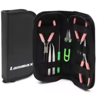 Kit 8 Peças Alicate e Pinça para Bijuterias Lanmax com Estojo – Ferramentas, Artesanato, Joias em Oferta na Shopee