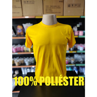 Camisa Amarelo Ouro Malha 100% Poliéster para Sublimação Adulto e Infantil LISA SEM ESTAMPA em Oferta na Shopee