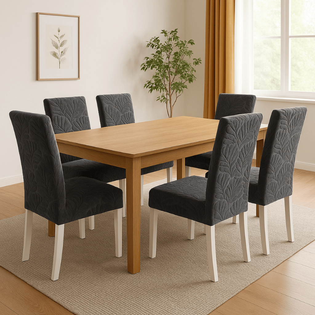KIT 4 Capa Elástica Para Cadeira Mesa de Jantar Estampada Tecido de Luxo em Oferta na Shopee